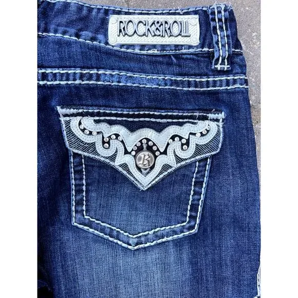 Rock n Roll Cowgirl low rise bootcut jeans size 31x30 - Picture 4 of 4